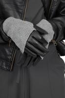 Zusss Stoere handschoen zwart/mist