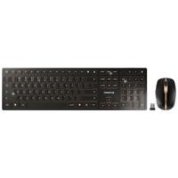 CHERRY DW 9100 SLIM toetsenbord Inclusief muis Universeel RF-draadloos + Bluetooth QWERTY Amerikaans Engels Zwart - thumbnail