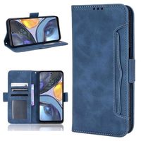 Cardholder Series Motorola Moto G22 Wallet Case - Blauw - thumbnail