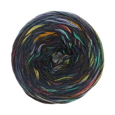 Gomitolo Denim Graffiti 355 Kleur: Blauw-Turquoise-Rood-Geel-Paars-Wit-Grijs