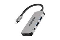 Sitecom CN-384 USB-C Hub 4 Port | USB-C naar 2X USB-C + 2X USB Port Adapter - voor MacBook Pro/Air, Chromebook en andere USB type C apparaten