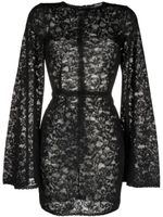 Dolce & Gabbana robe courte à manches évasées - Noir