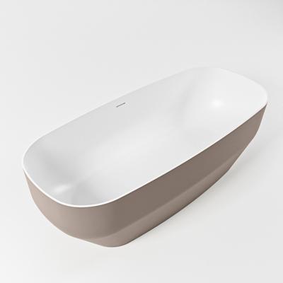 Mondiaz Stone vrijstaand bad 170x75cm kleur smoke/talc Mondiaz Stone vrijstaand bad 170x75cm kleur smoke/talc