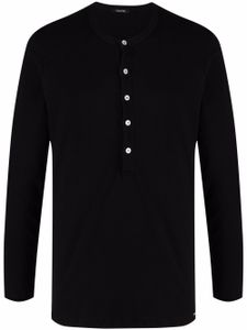 TOM FORD t-shirt Henley à col rond - Noir