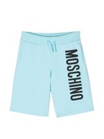 Moschino Kids short de sport à logo imprimé - Bleu