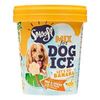 Smoofl Premium Hondensnacks: Ijs voor honden als een snack om af te koelen in de zomer en als een gezonde hond traktatie met verfrissend effect, honden ijs met banaan