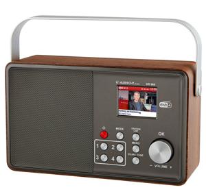 Albrecht HNALB27860 radio Draagbaar Digitaal Grijs, Hout