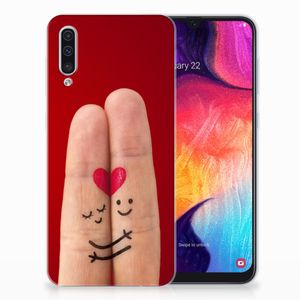 Samsung Galaxy A50 Silicone Back Cover Liefde - Origineel Romantisch Cadeau