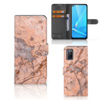 OPPO A72 | OPPO A52 Bookcase Marmer Oranje