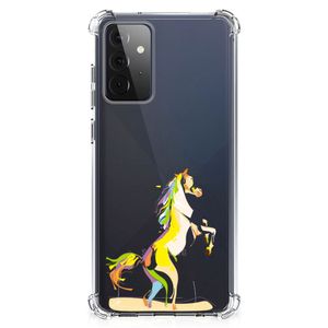 Samsung Galaxy A72 4G/5G Stevig Bumper Hoesje Horse Color