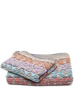 Missoni Home lot de 2 serviettes de bain à logo imprimé - Violet