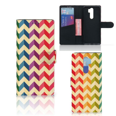 Xiaomi Note 8 Pro Telefoon Hoesje Zigzag Multi Color