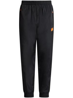 Ea7 Emporio Armani Katoenen trainingsbroek met logoprint - Zwart