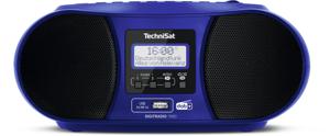 TechniSat DIGITRADIO 1990 Radio/CD-speler DAB+, VHF (FM) AUX, Bluetooth, CD, USB Acculaadfunctie, Wekfunctie Blauw