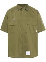 WTAPS chemise Ladder Coolmax à logo appliqué - Vert