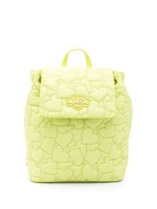 Love Moschino sac à dos matelassé à motifs cœur - Jaune