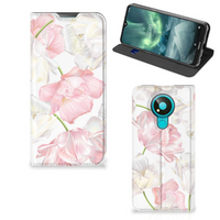 Nokia 3.4 Smart Cover Lovely Flowers - thumbnail