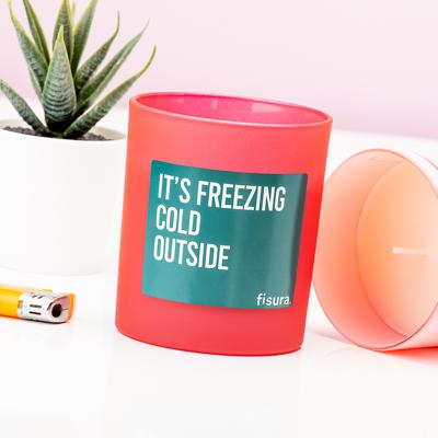 Kaars Met Tekst - It's Freezing Cold Outside
