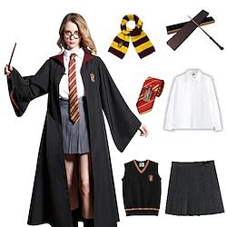 Harry Potter Heks Tovenaar Magische Harry Gewaad Dames Film cosplay Cosplay Halloween Carnaval Feest / Uitgaan Lightinthebox