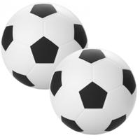 Stressbal - 2x - voetbal - 6 cm - knijpbal - verbeter de focus