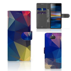 Sony Xperia 10 Book Case Polygon Dark