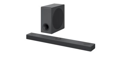 LG Electronics DS80QY.DDEULLK Soundbar Zwart Incl. draadloze subwoofer, Dolby Atmos, WiFi, Bluetooth, USB