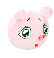 Eddy Toys bal knuffelvarken junior 9 cm pluche roze