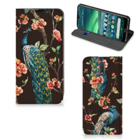 Nokia 2.3 Hoesje maken Pauw met Bloemen