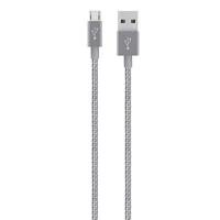 Belkin Premium MIXIT metallic naar USB-A laad-/sync-kabel (1,2 m) Micro-USB grijs