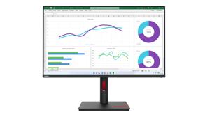 Lenovo ThinkVision T32h-30 LED-monitor Energielabel F (A - G) 80 cm (31.5 inch) 2560 x 1440 Pixel 16:9 4 ms DisplayPort, Audio-Line-out, HDMI, USB-C, USB 3.2