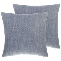 Beliani-LUPINE -Sierkussen set van 2-Grijs-45 x 45 cm-Polyester