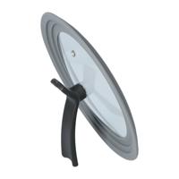 4goodz Universele Glazen Pannendeksel Voor 20-24 Cm - Met Sta Functie