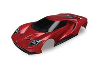 Body, Ford GT, red (painted, decals applied) (tail lights, exhaust tips, & mounting hardware (part #8314) sold separately) - thumbnail