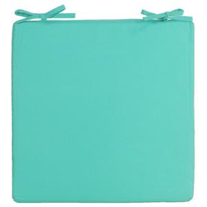 Anna's Collection Stoelkussen - aqua groen - binnen en buiten - 40 cm   -