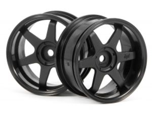 HPI - Te37 Wheel 26mm Black (6mm Offset) (3846)