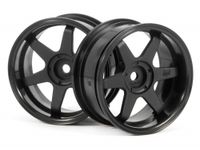 HPI - Te37 Wheel 26mm Black (6mm Offset) (3846) - thumbnail