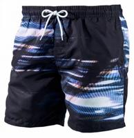 Beco zwemshort heren polyester zwart/wit/blauw