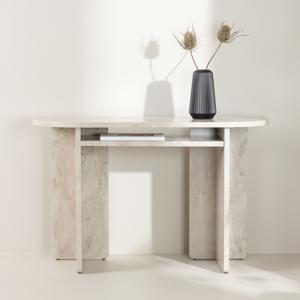 Nohr Sidetable Jenelle Marmerlook, 120cm - beige