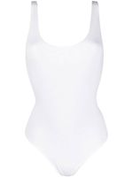 Wolford body en maille fine nervurée - Blanc