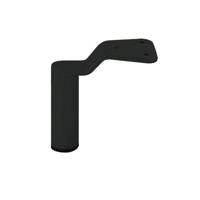 Meubelvoet design zwart hoogte 14 cm | hoge kwaliteit staal