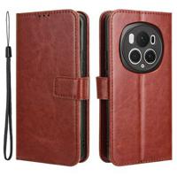 Honor Magic6 Pro Portemonnee Hoesje met Magnetische Sluiting - Bruin