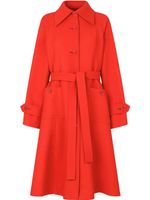 Dolce & Gabbana trench ceinturé à coupe évasée - Rouge