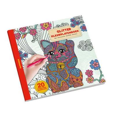Glitter kleurplaten boek - Happiness - Overig (8712048319717)