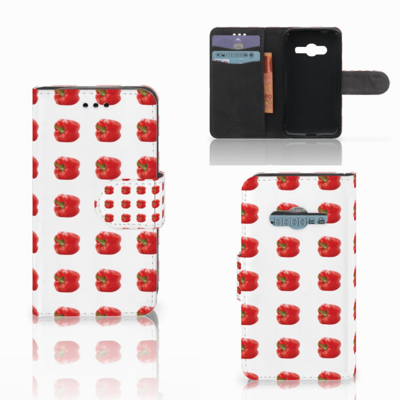 Samsung Galaxy Trend 2 Book Cover Paprika Red Samsung Galaxy Trend 2 Book Cover Paprika Red