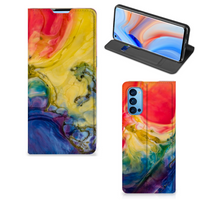 Bookcase OPPO Reno4 Pro 5G Watercolor Dark