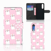 Huawei P30 Telefoonhoesje met Pasjes Sleeping Cats