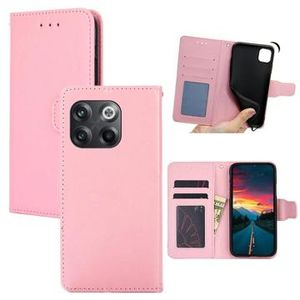 OnePlus 10T/Ace Pro Wallet Hoesje met Magnetische Sluiting - Roze