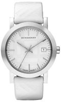 Horlogeband Burberry BU1796 Leder Wit 20mm - thumbnail