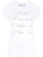 Philipp Plein t-shirt à ornements en cristal - Blanc