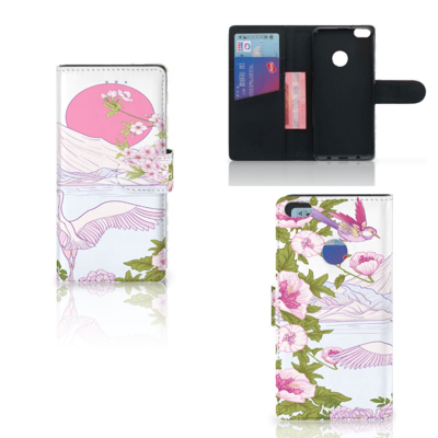 Huawei P8 Lite 2017 Telefoonhoesje met Pasjes Bird Standing